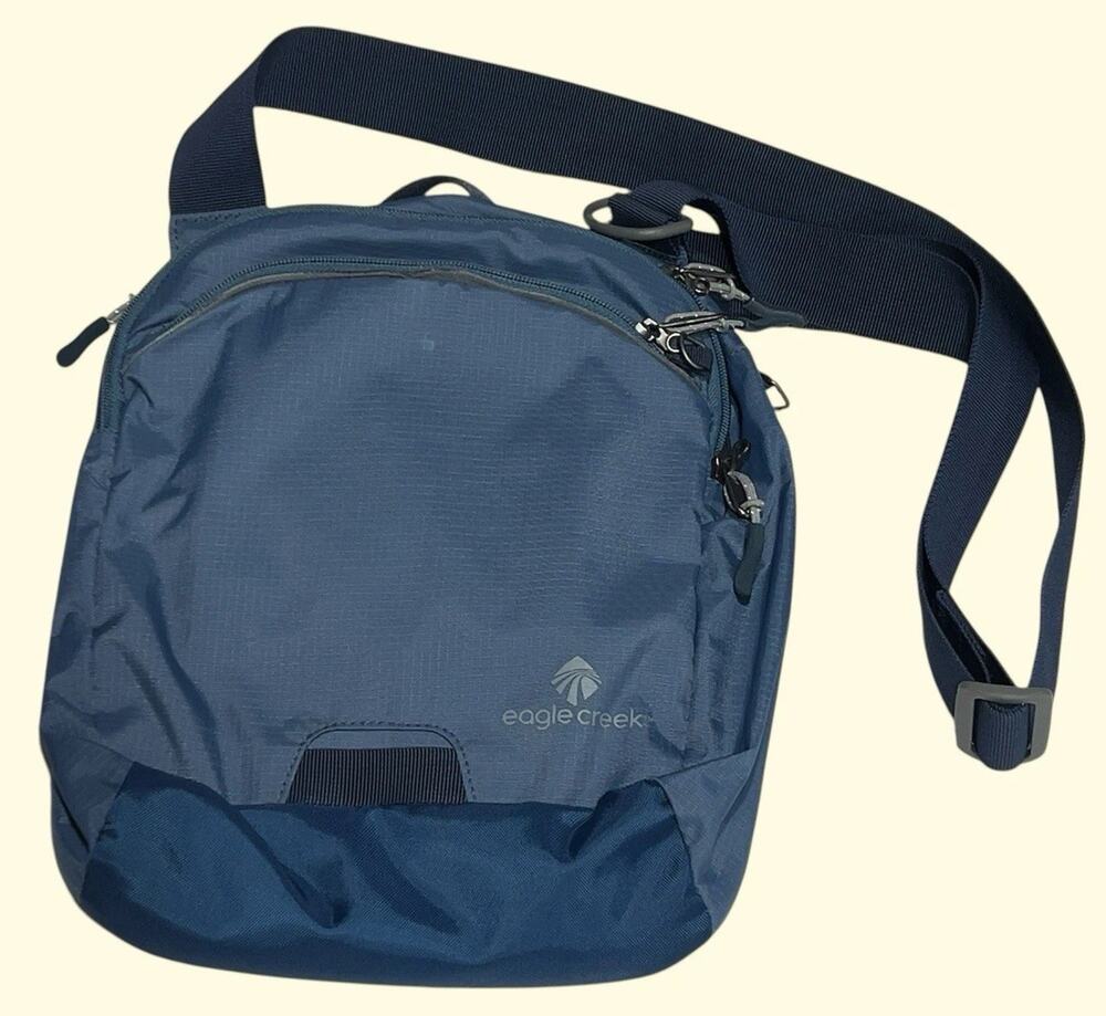 Eagle Creek Slate Blue Crossbody Sling Bag Shoulder Travel Messenger Daypack